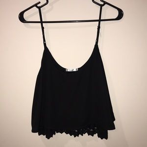 Black Papaya tank top with lace